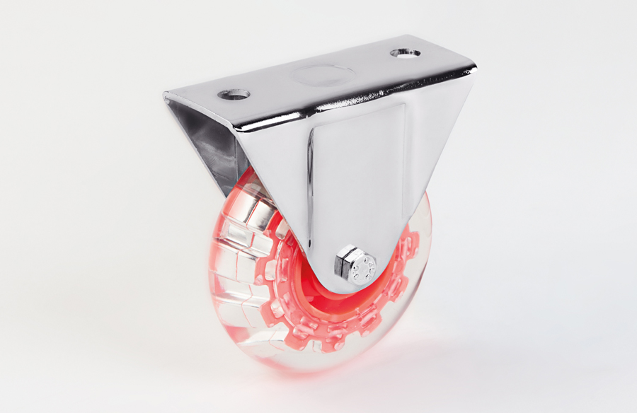 Опора колесная (неподвижная, крепление под болт)